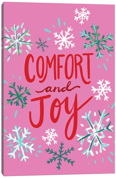 Comfort Joy Canvas Art Print - EttaVee