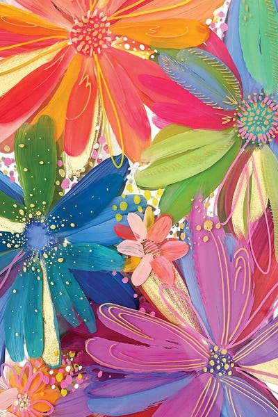 Flowers On Glass I by EttaVee framed wall art