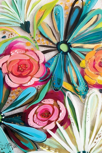 EttaVee: Flowers On Glass II by EttaVee