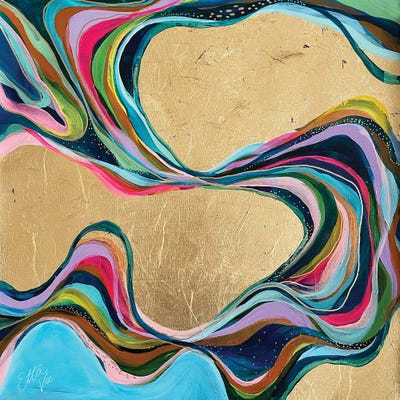 In The Flow I by EttaVee framed wall art