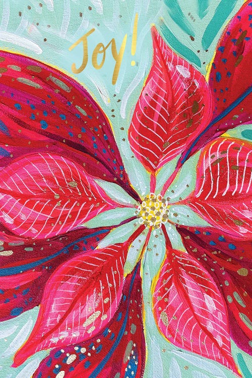 Poinsettia Joy by EttaVee wall art
