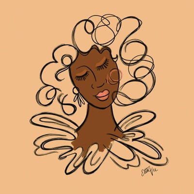 Vintage Lady I by EttaVee framed wall art