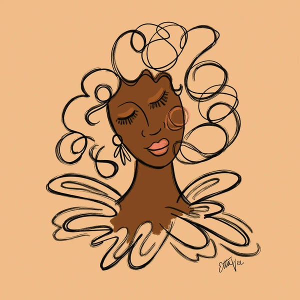 EttaVee: Vintage Lady I by EttaVee