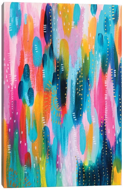 No. 27 Canvas Art Print - Psychedelic Coral