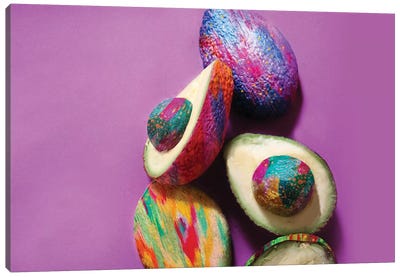 Avocado Canvas Art Print - Purple Art