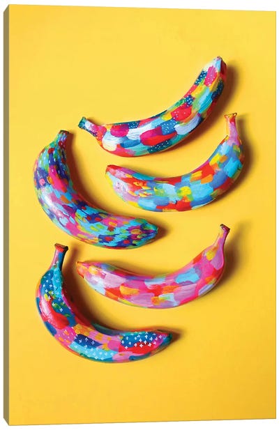 Banana II Canvas Art Print - Pantone Color of the Year