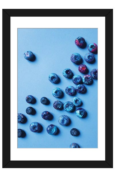 Blueberries Paper Art Print - EttaVee