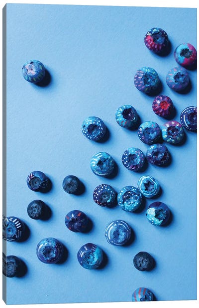 Blueberries Canvas Art Print - Pop Art for Kitchen