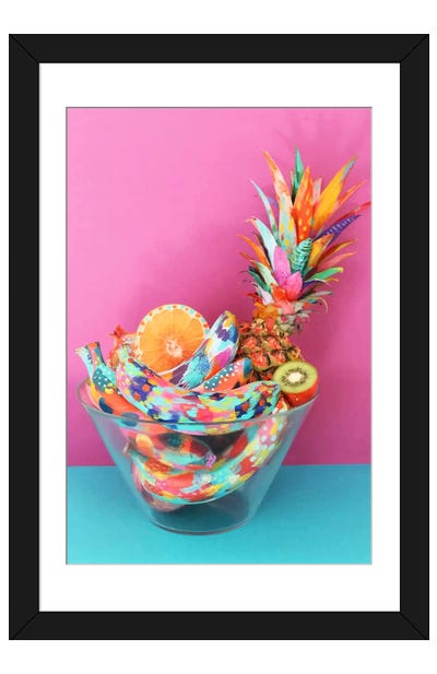Fruit Bowl Paper Art Print - EttaVee