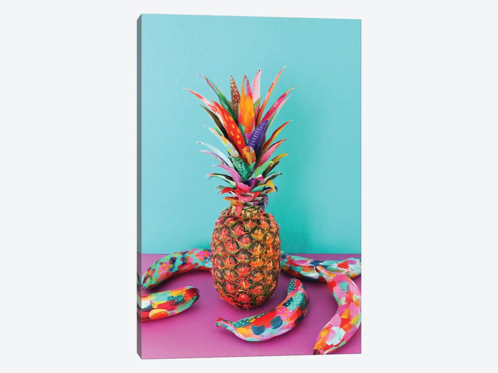 Pineapple & Bananas by EttaVee 1-piece Art Print