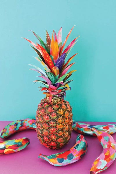 Pop Art Kitchen: Pineapple & Bananas by EttaVee