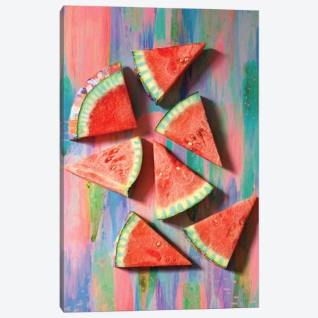 Watermelon I Canvas Print #ETV74} by EttaVee Canvas Art Print