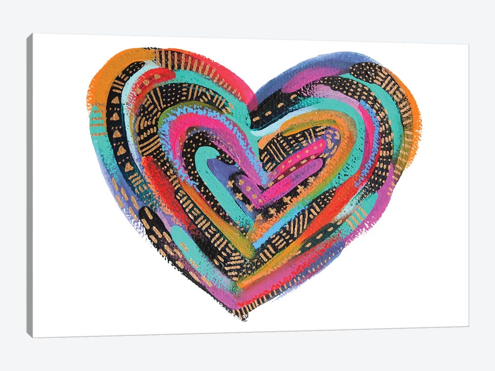Labyrinth Heart II by EttaVee 1-piece Art Print