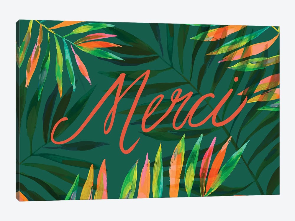 Merci Palms, Green by EttaVee 1-piece Canvas Wall Art