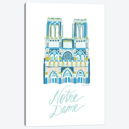 Notre Dame Canvas Print #ETV99} by ETTAVEE Canvas Art