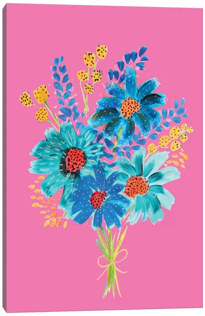 Bouquet VI Canvas Art Print - Daisy Art