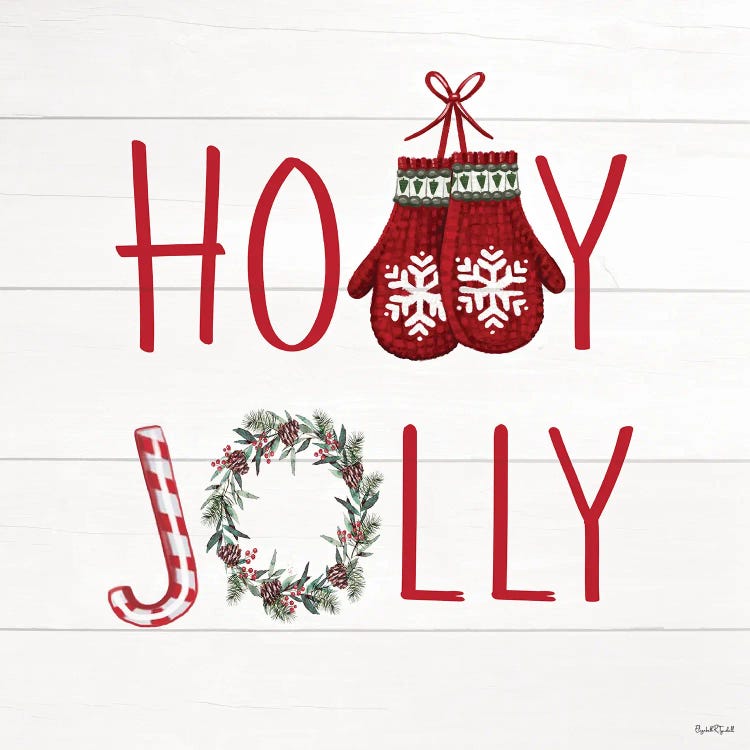 Holly Jolly by Elizabeth Tyndall wall art