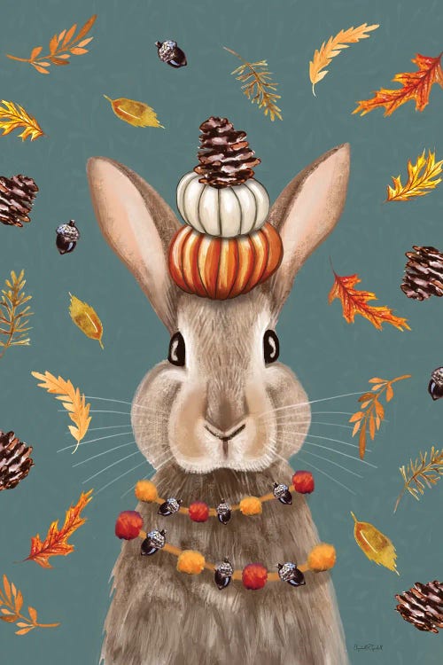 Fall Rabbit by Elizabeth Tyndall wall art