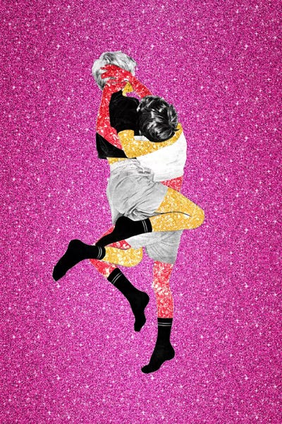 Eugenia Loli - Glitter Fight by Eugenia Loli canvas print