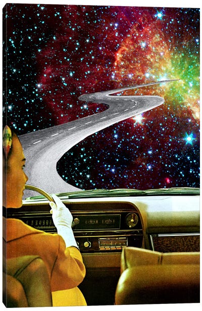Eugenia Loli - On The Road To The Akashic Library Canvas Art Print - Alternate Realities