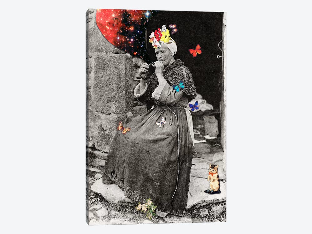 Eugenia Loli - Smoking Woman by Eugenia Loli 1-piece Canvas Art