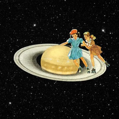 Eugenia Loli - Stroll On Saturn by Eugenia Loli canvas print