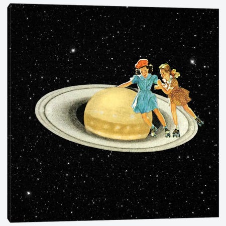 Eugenia Loli - Stroll On Saturn Canvas Print #EUG33} by Eugenia Loli Canvas Wall Art