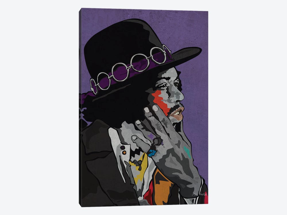 Jimi Hendrix Sky by Edú Marron 1-piece Canvas Print