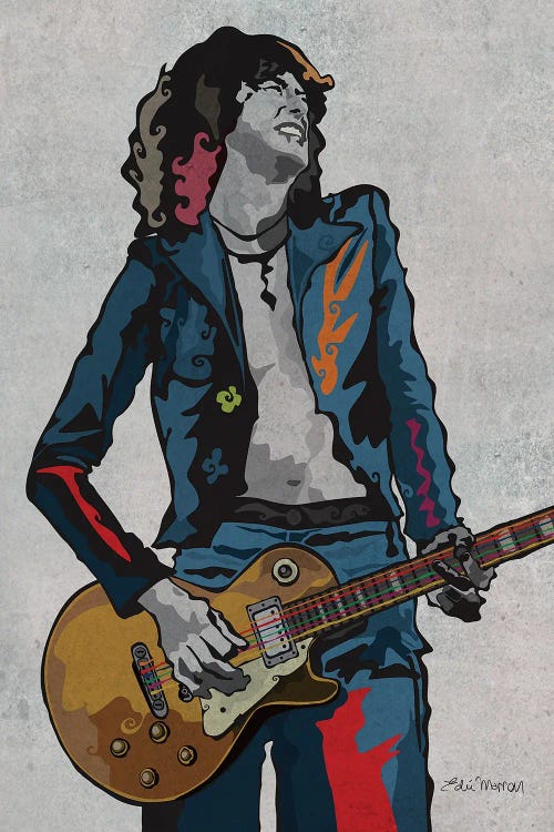 Jimmy Page by Edú Marron wall art