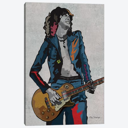 Jimmy Page Canvas Print #EUM19} by Edú Marron Canvas Wall Art