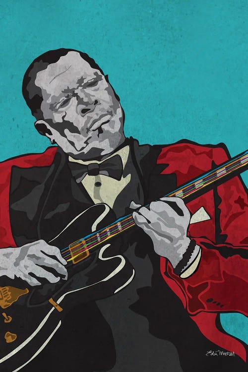 BB King by Edú Marron wall art