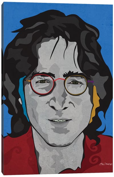 John Lennon Canvas Art Print - The Beatles