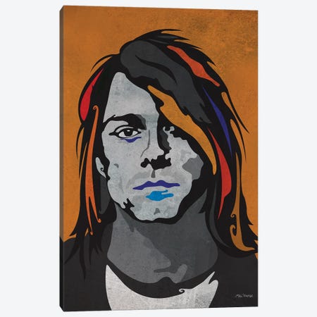 Kurt Cobain Canvas Print #EUM21} by Edú Marron Canvas Print