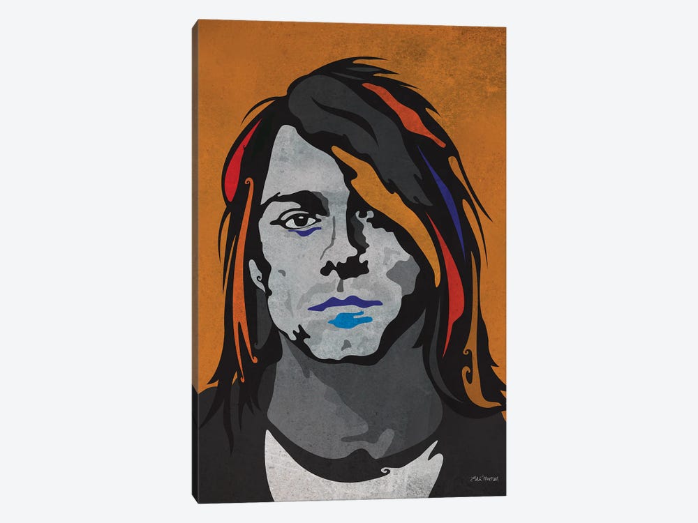 Kurt Cobain by Edú Marron 1-piece Canvas Wall Art