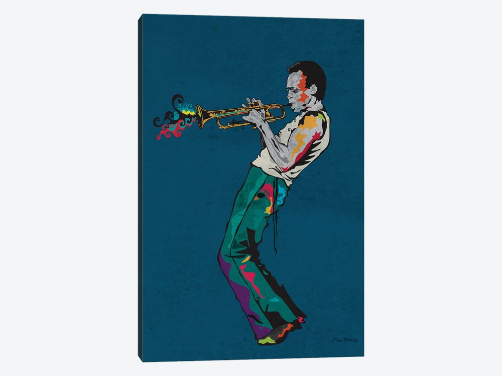 Miles Davis by Edú Marron 1-piece Canvas Art Print
