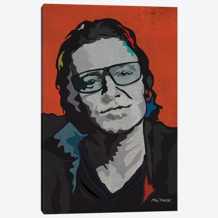 Bono Vox U2 Canvas Print #EUM2} by Edú Marron Canvas Art Print