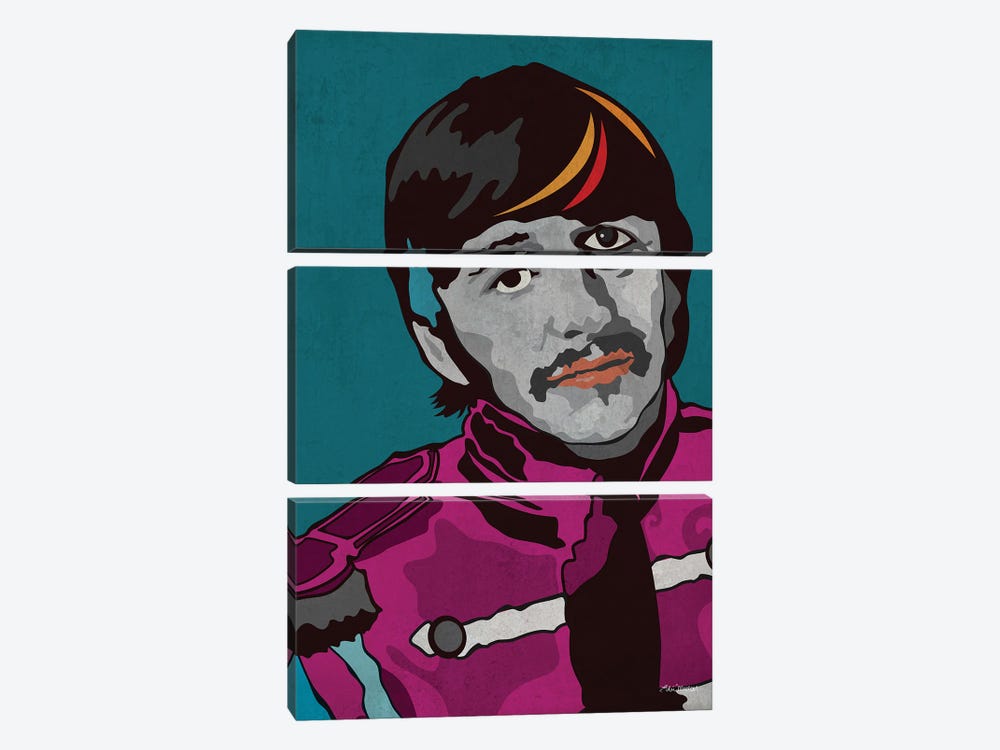 Ringo Sgt Peppers by Edú Marron 3-piece Art Print