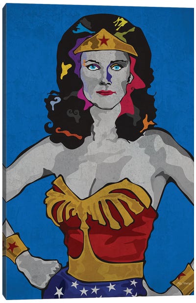 Wonder Woman Canvas Art Print - Edú Marron