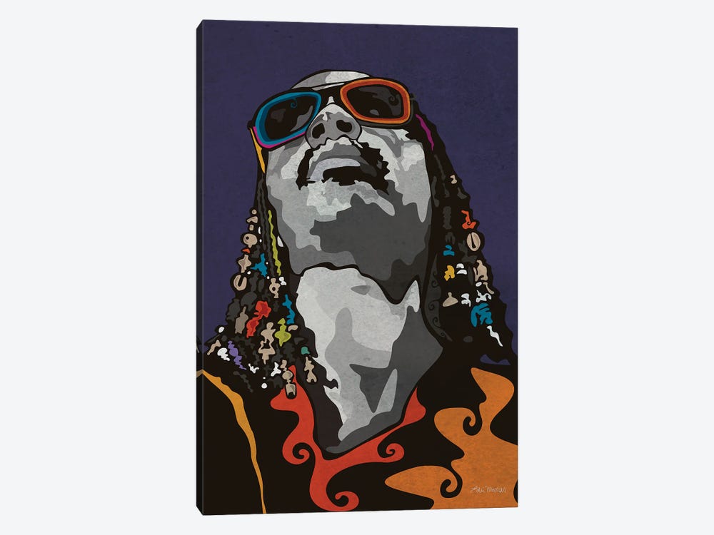 Stevie Wonder by Edú Marron 1-piece Canvas Art