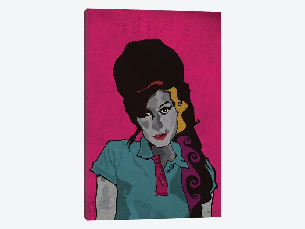 Amy Winehouse by Edú Marron 1-piece Canvas Artwork