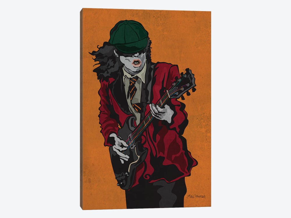 Angus Young by Edú Marron 1-piece Canvas Print