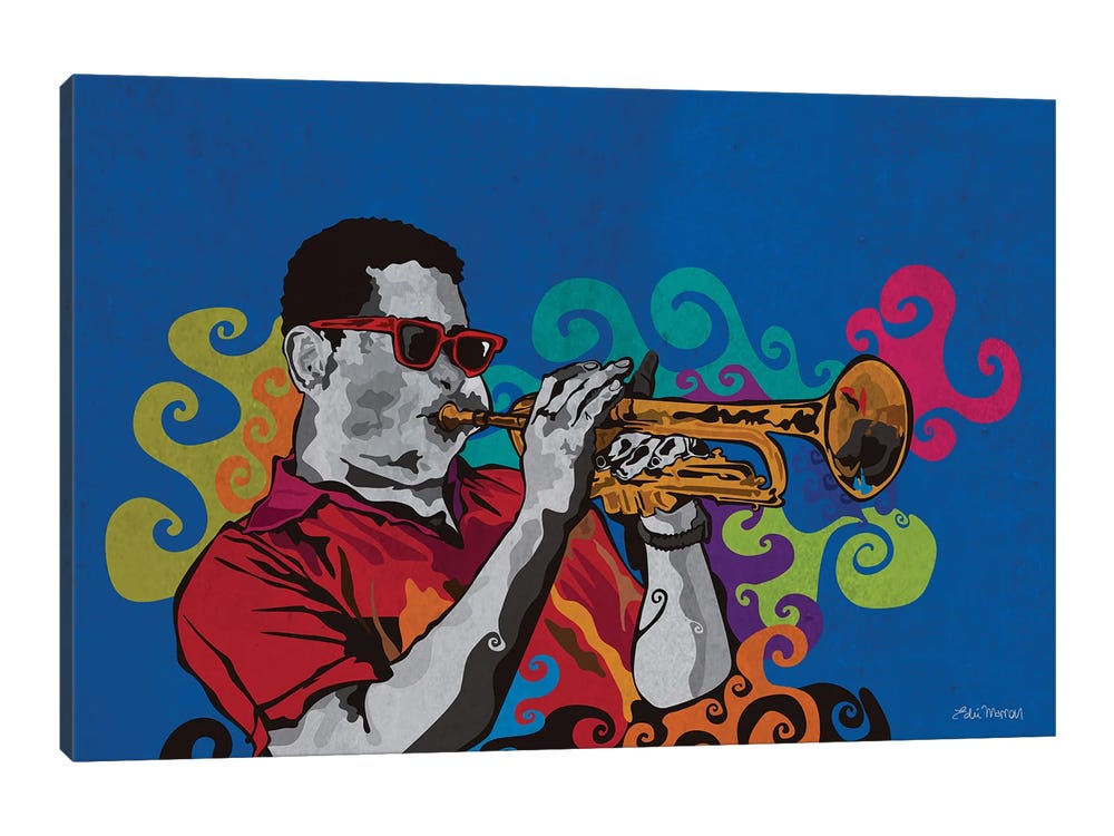 Dizzy Gillespie Jazz Giants Canvas Print by Edú Marron | iCanvas