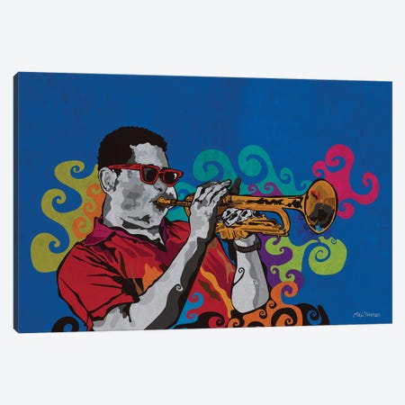 Dizzy Gillespie Jazz Giants Canvas Print #EUM54} by Edú Marron Canvas Art Print
