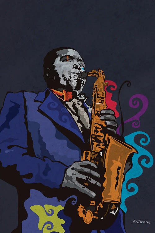 Charlie Parker - Bird by Edú Marron wall art