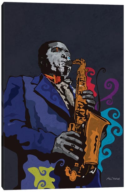 Charlie Parker - Bird Canvas Art Print - Saxophone Art