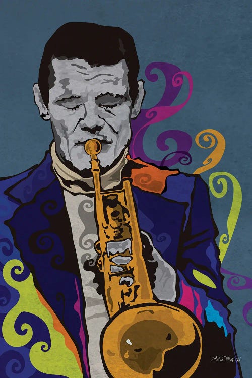 Chet Baker by Edú Marron wall art