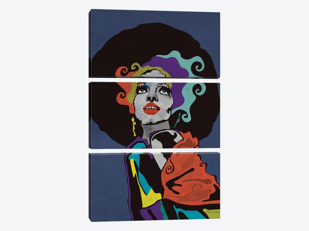 Diana Ross by Edú Marron 3-piece Canvas Print
