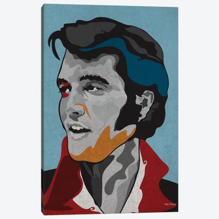 Elvis Canvas Print #EUM6} by Edú Marron Canvas Art