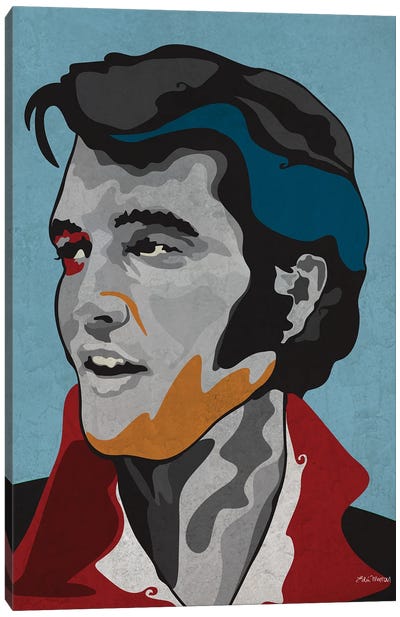 Elvis Canvas Art Print - Edú Marron