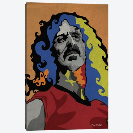 Frank Zappa Canvas Print #EUM7} by Edú Marron Canvas Art